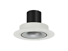 DM202085  Bolor T 9 Tridonic Powered 9W 2700K 770lm 36° CRI>90 LED Engine White/Silver Trimless Fixed Recessed Spotlight, IP20